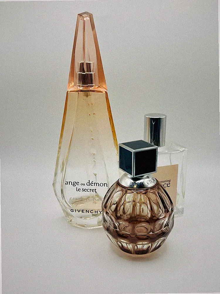 Empty Designer Perfume Bottle Lot Givenchy Jimmy Choo Philosophy Vanity Decor