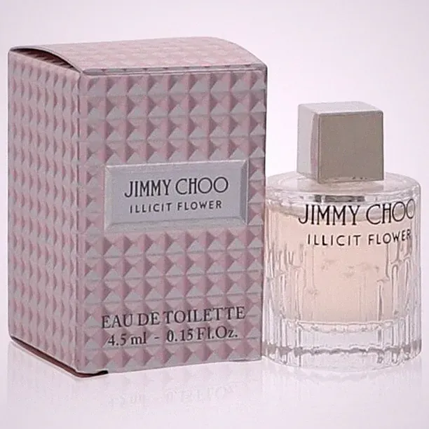 JIMMY CHOO ILLICIT FLOWER .15 OZ EAU DE TOILETTE SPLASH MINI NEW WOMEN PERFUME